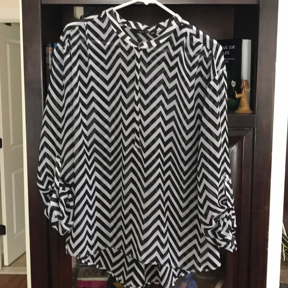Black and White striped shirt